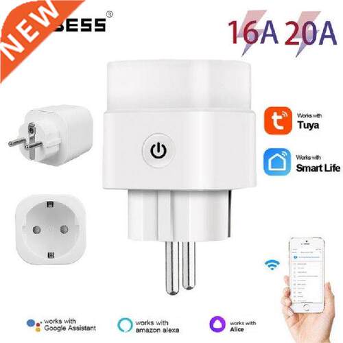 EU Smart Plug Wireless Remote Control Timer Socket 16A 220V