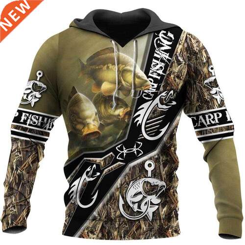 Carp Fishing pattern 3D All Over Printed Hoodie /Wo Harajuk