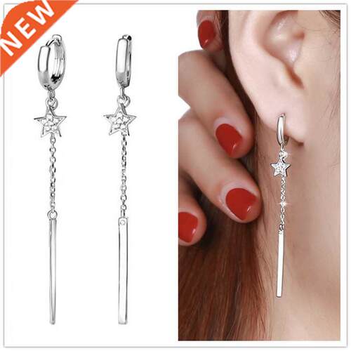 ndy Slver 925 Earrngs Female Drop Accessores Brght Cryst