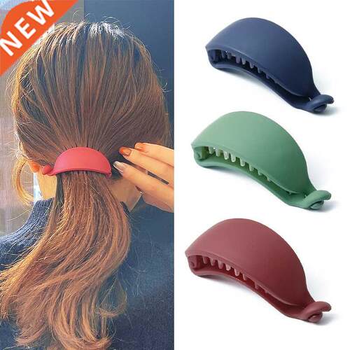 New Cute Candy Colors Banana Shape Hair Claws Women Girls Sw