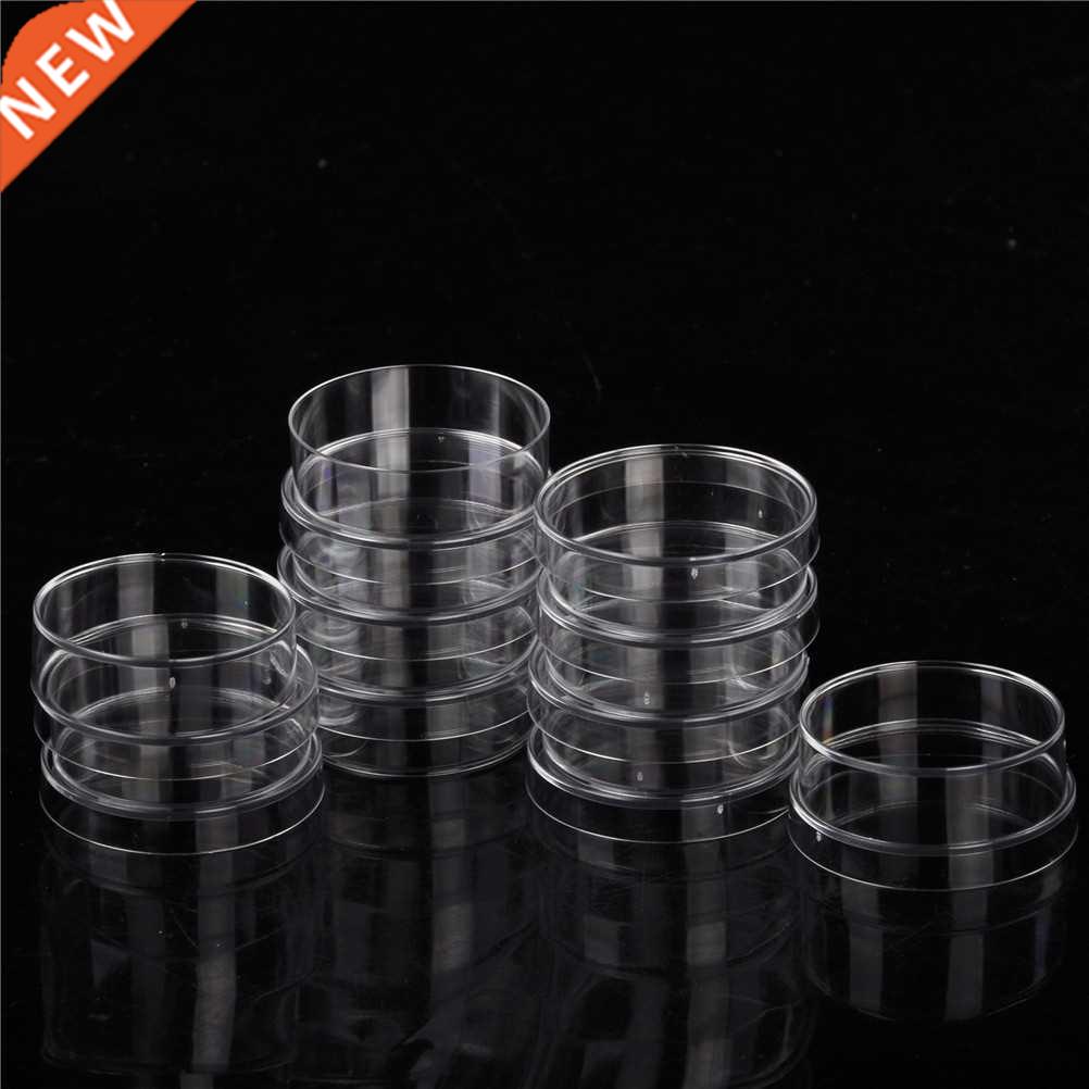 10pcs/lot Practical Sterile Petri Dishes with Lids for Lab P