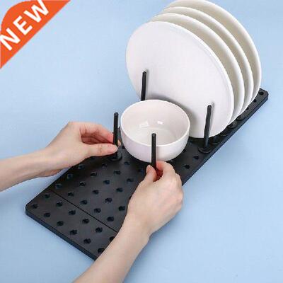 Flexible Bowl Dish Storage Drain Rack Freely Adjustable