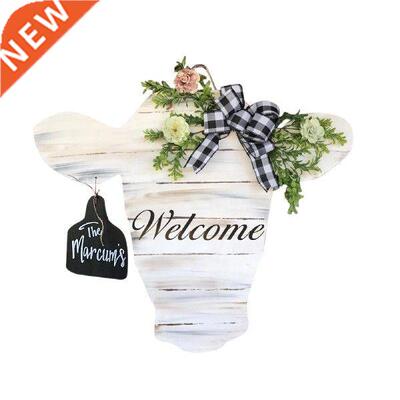 Garden Decoration Bullss Head Door Hanger With Ears Welcome