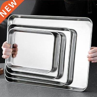 Rectangle Steamed Sausage Noodles Storage Trays Stainless