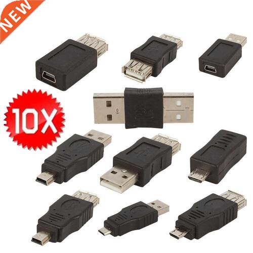 Free Shipping 10pcs Otg Usb Male To Female Micro Usb Mini C