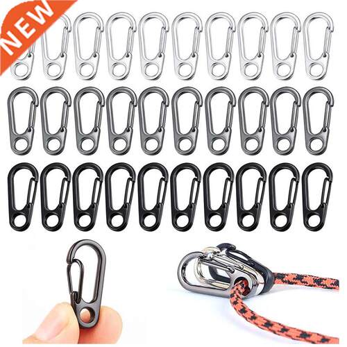 5Pcs/Lot Mini Carabiner Clips Tiny Alloy Spring Snap Hook Ke