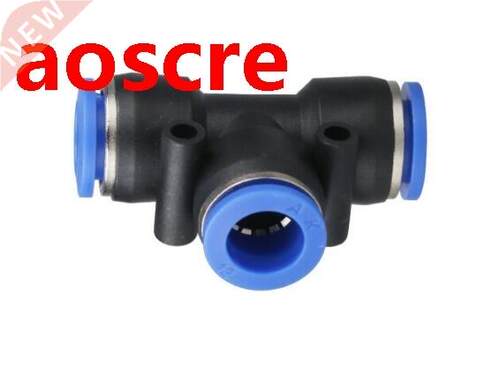 10 pcs PE-12, Pneumatic fittings 12mm tee fitting , push in