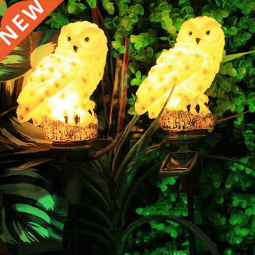 2pcs Solar LED Lights Outdoor Waterproof Decorative Lawn Sta