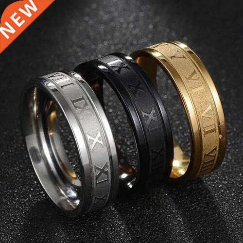 2022 Vintage Roman Numerals Men Rings Temperament Fashion 6m