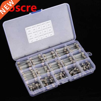 150 pcs Glass Tube Fuse Assortment 6x30mm 0.5A/1A/2A/3A/5A/8