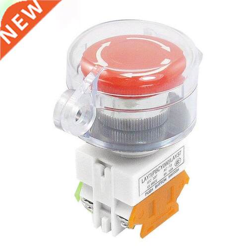 Self Locking Contact Cle Cover Red Emergency Stop Push But