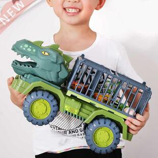 Car Toy Dinosaurs Transport Car Carrier Truck Toy Pull Back