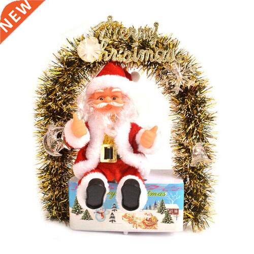 Hot Garland Tinsel Santa Claus Lighting Electric Singing