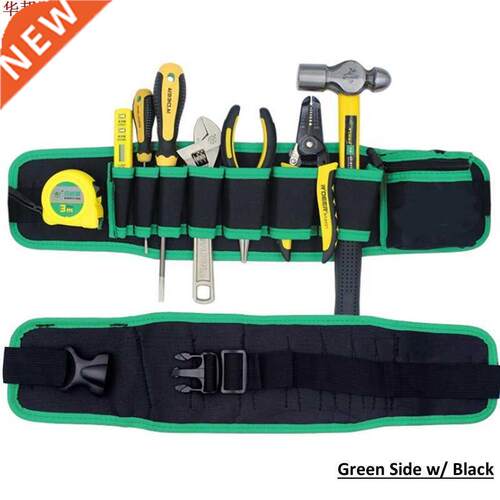 Adjustable Waist Pocket Belt Tool Bag Pouch Hammers Pliers S