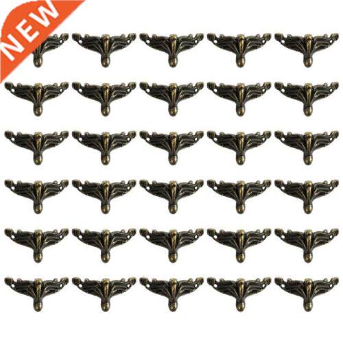30 PCS Antique Jewelry Box Feet Leg Wood Case Corner Protect