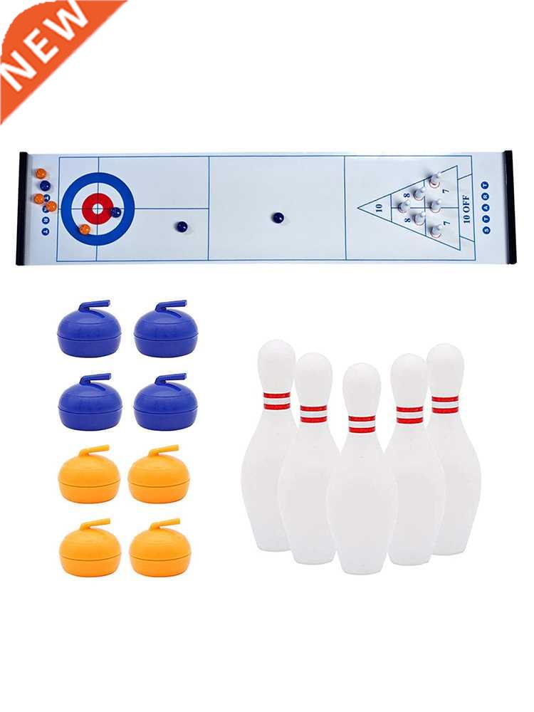 Table Curling Game Bowling Mini Table Curling Ball Tabletop