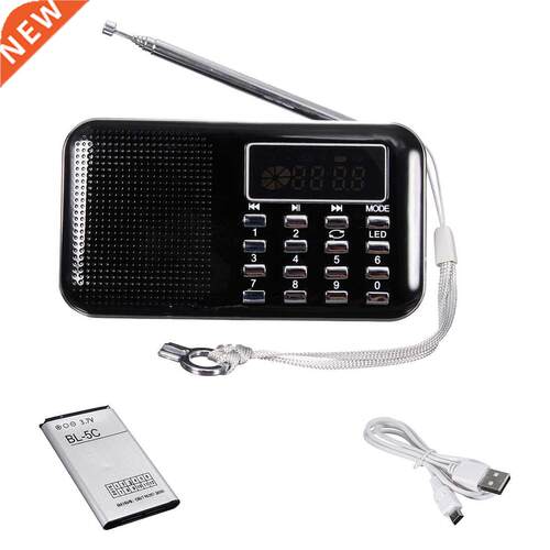 Mini LED FM Radio Speaker USB Micro SD TF Card MP3 Music Pla