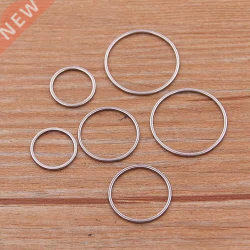 PULCHRITUDE 20Pcs 3 Size Round Charm Stainless Steel Pendant