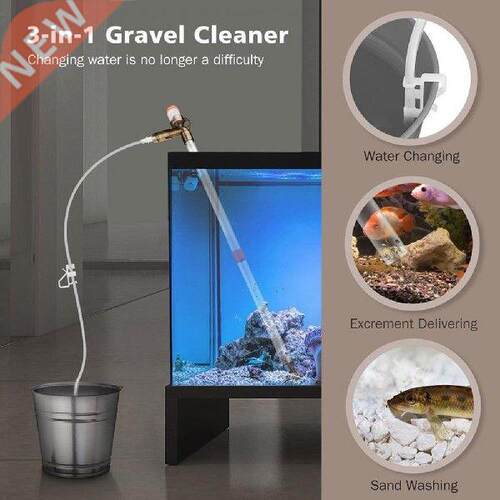 Manual 1 Set Stur Aquarium Water Changer Cleaning Tool
