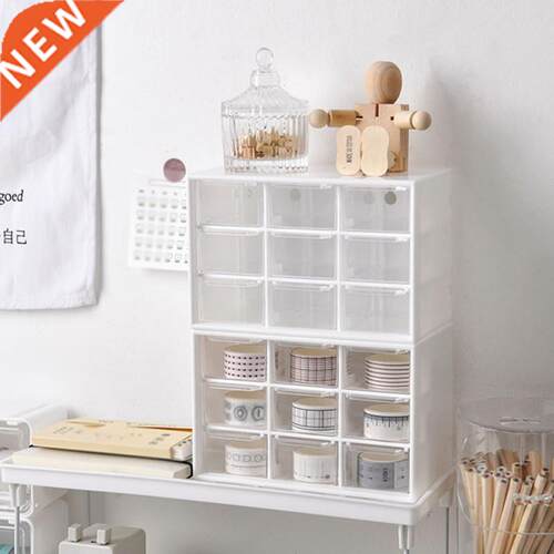 9 Grids Desktop Storage Box Jewelry Drawer Pearl Beads Stor