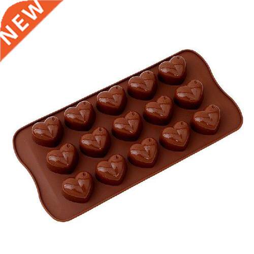 DIY 3D Heart Shaped Cake Mold Non Stick Silicone Chocolate