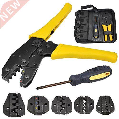 Terminal Ratchet Crimping Crimper Electrician Tool