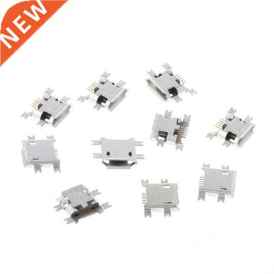 10 Pcs Micro USB Type B 5 Pin Female Socket Connector For Ta