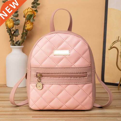 NEW Mini PU Leather Backpack Women Small Shoulder Bag Multif