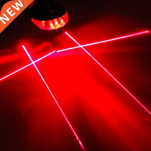 5 LED Bicycle Rear Light 2 Laser Bike Laser Light Waterproof