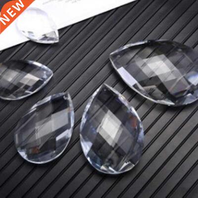 80mm Faceted Teardrop Glass Art Crystal Prism Pendant