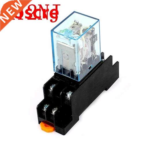 MY2N-J Coil DPDT Electromagnetic Power Relay with Socket Ba