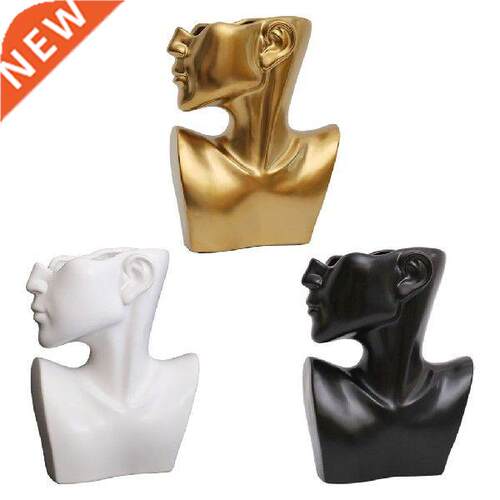Creative Face Vase Portrait Sculpture Flower Arrangement