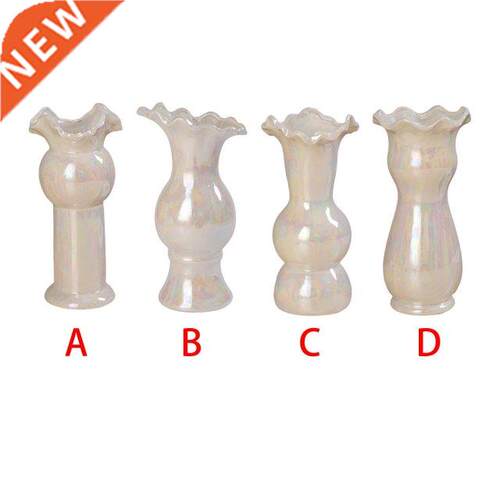Pearly Ceramic Vase Hydroponic Plant Holder Dried Flower Con