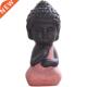 Buddha Meditation Statue Zen Meditating Mini Ceramic