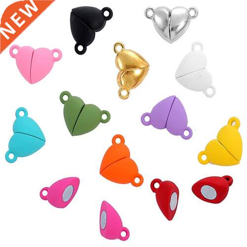 5Sets Mix Strong Love Het Round Magnetic Clasps Fit Rhodiu