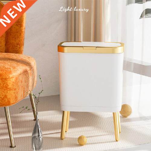15L Trash Can Waterproof Trash Bin with Lid Living Room
