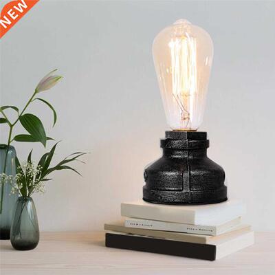 Vintage Table Lamp Industrial Wrought Iron Desk Lamp