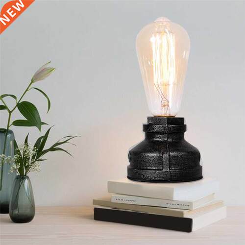 Vintage Table Lamp Industrial Wrought Iron Desk Lamp