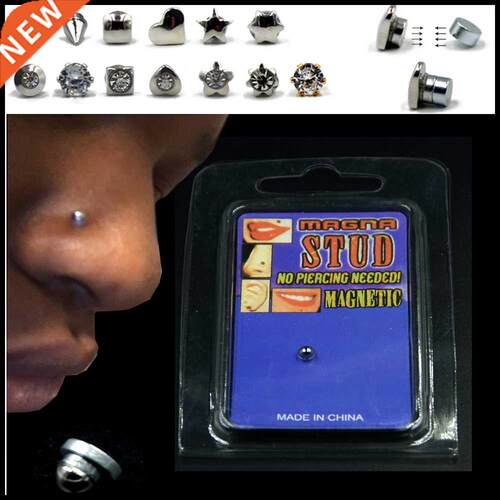 1Pc Fake Cheater Non Pierced Magnetic Ear Lip Labret Nose Ri