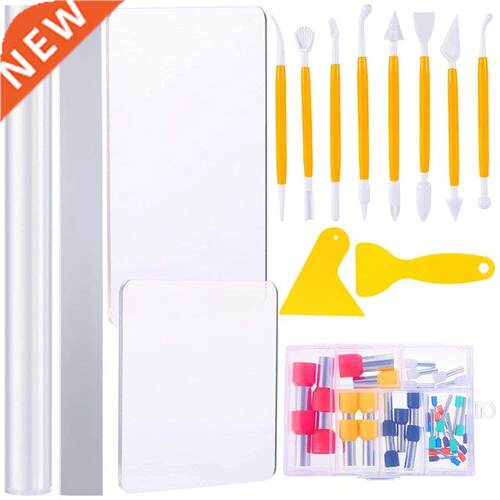 54 Pcs Polymer Clay Tool Kit Acrylic Polymer Clay Roller Cla