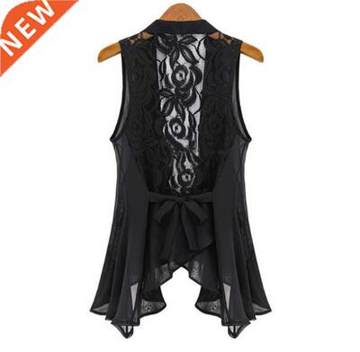 2021 big yards chiffon vest In the long section Chiffon Lace
