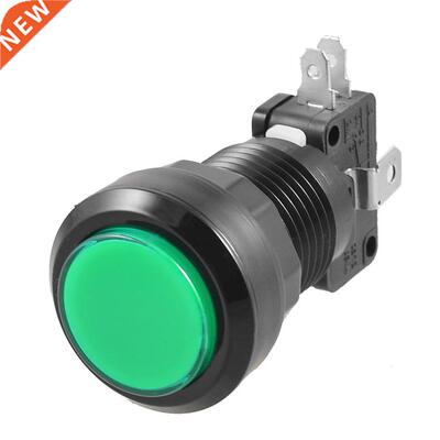 Green LED Lamp 24mm Dia Round Button w Limit Switch for Arca