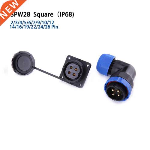 SP28 P68 Elbow Four-hole Square socket waterproof avaton