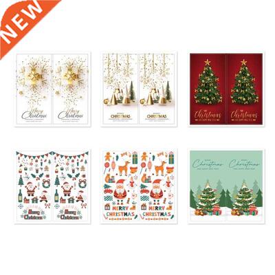 50Pcs Rectangular Xmas Wrapping Labels Self-adhesive Sealing