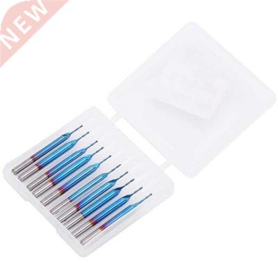 Woodworking 10pcs 3.175mm lue Coated Spiral all Nose End R