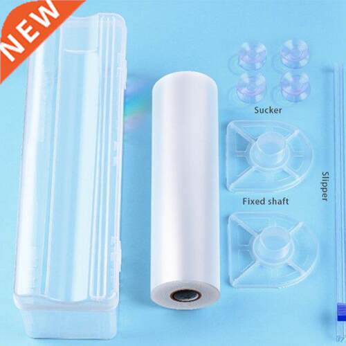 Household Adjustable Plastic Food Wrap Dispenser with Slider