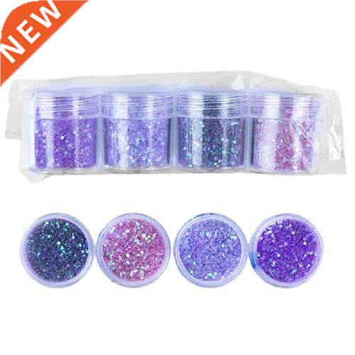 4Boxes Ultra-thin Glitter Gradient Color Sequins Nail