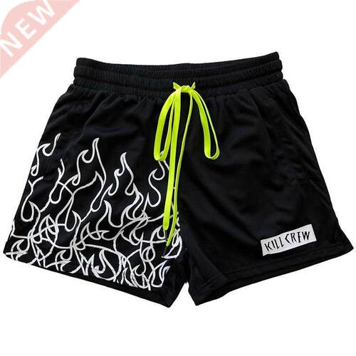 New Summer Men mesh Gym Bodybuilding Casual Loose Shorts Jo