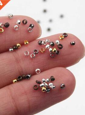 500pcs/lot Gold Rhodium Ball Crimp End Beads Dia 2 2.5  mm