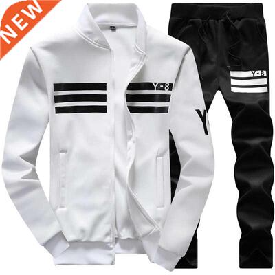 Plus Sze 9XL Mens Set Casual Fleece 2 Pece Sets Sweatshrt